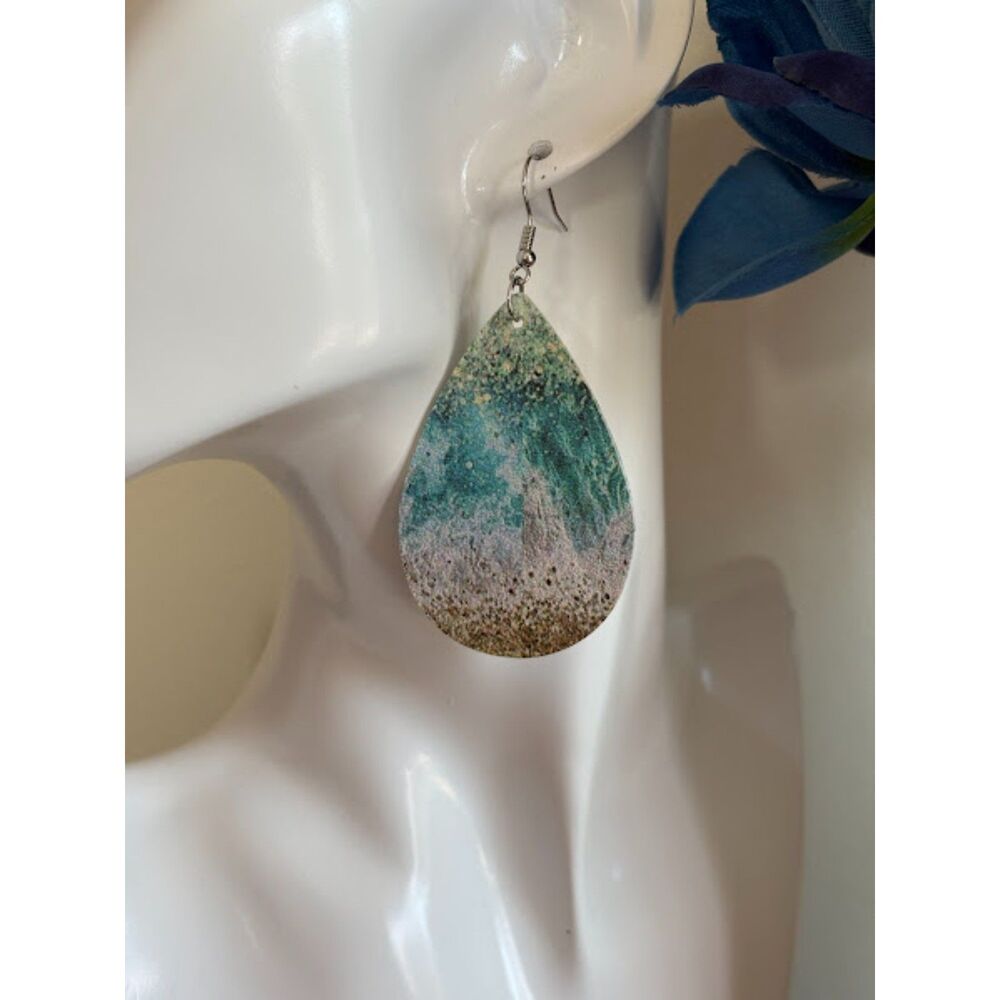 Ocean Teardrop Earrings